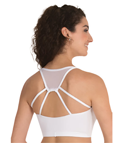 Strappy Mesh Back Crop