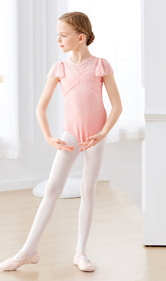 Girls Flutter Sleeve Leotard