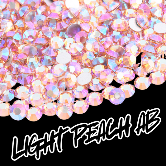 065 Lt. Peach AB - Premium Rhinestones