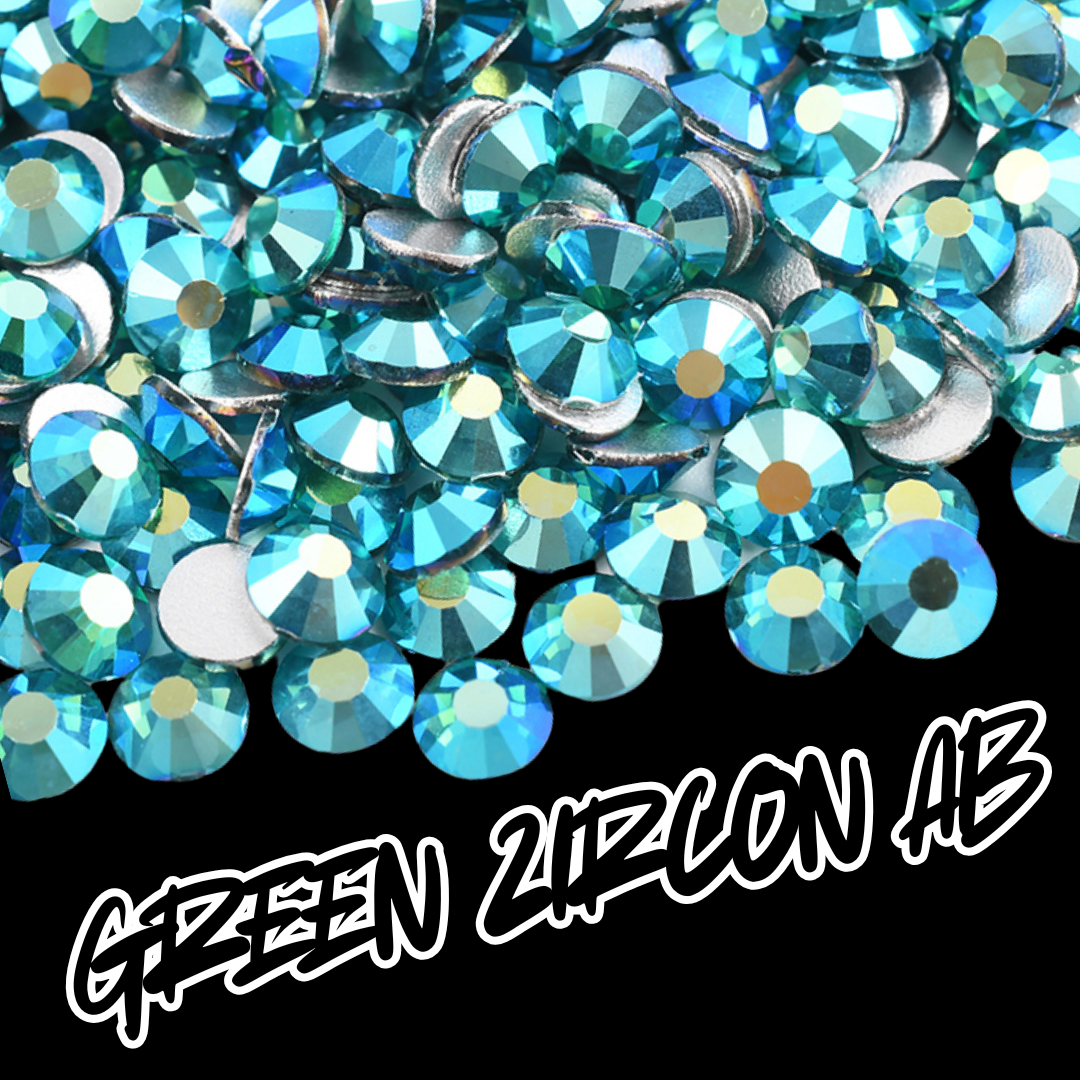 075 Green Zircon AB - Premium Rhinestones