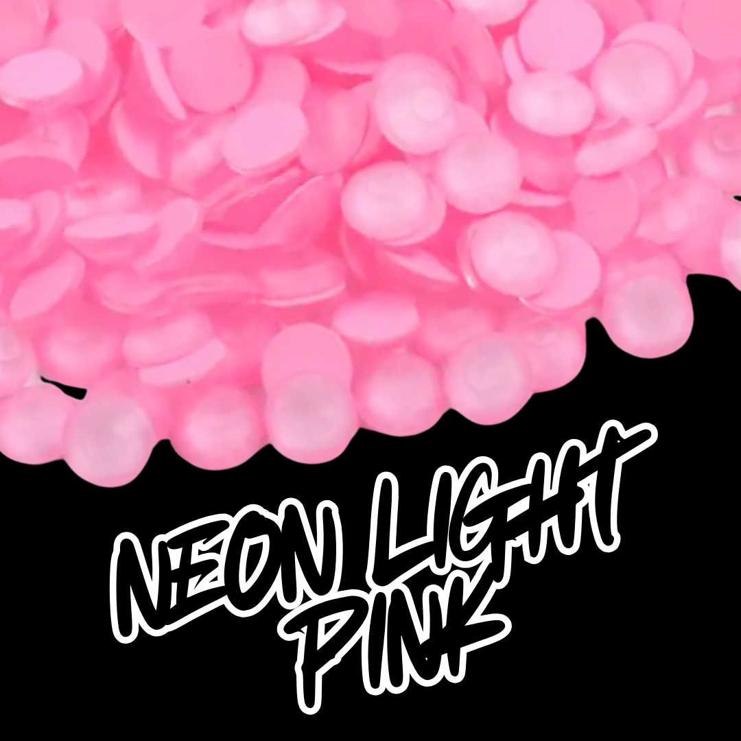 131 Neon Lt. Pink - Premium Rhinestones
