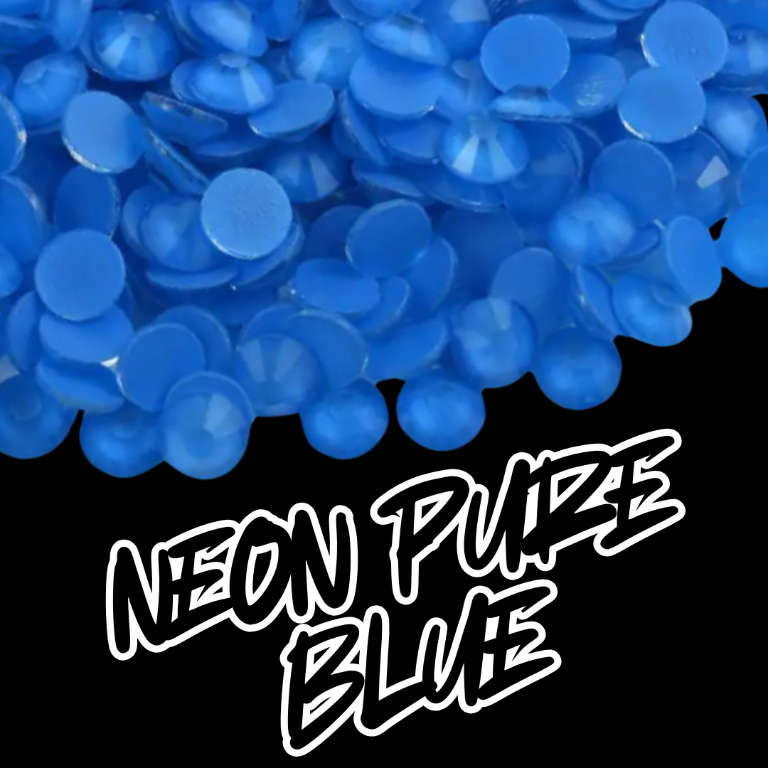 136 Neon Pure Blue - Premium Rhinestones