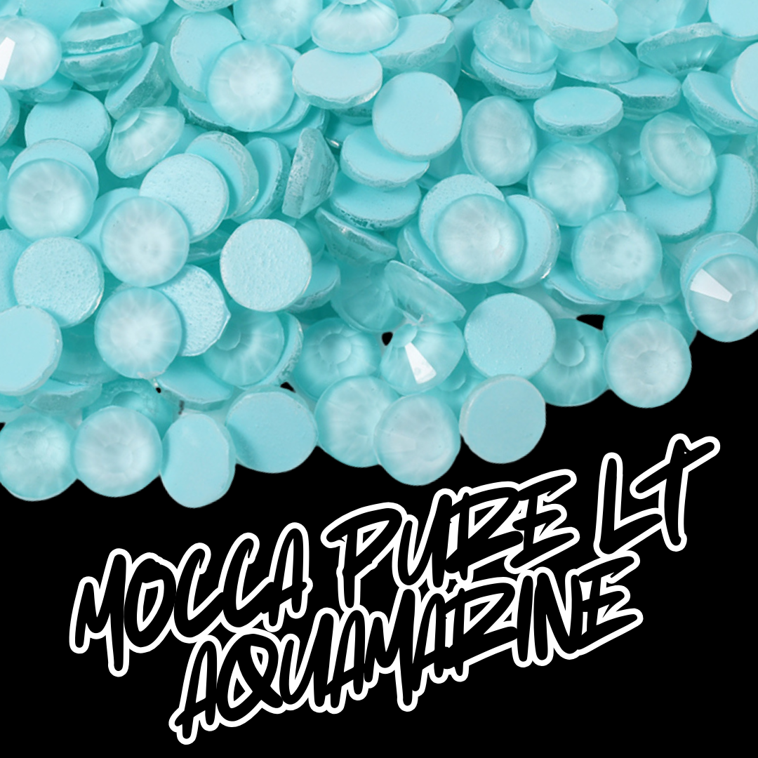 171 Mocca Pure Lt. Aquamarine - Premium Rhinestones
