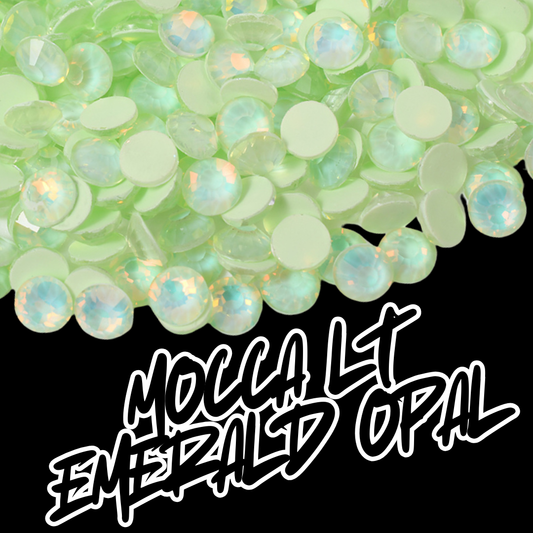 179 Mocca Lt. Emerald Opal - Premium Rhinestones