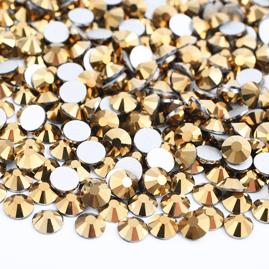 007 Gold - Premium Glass Crystal Flatback Rhinestones