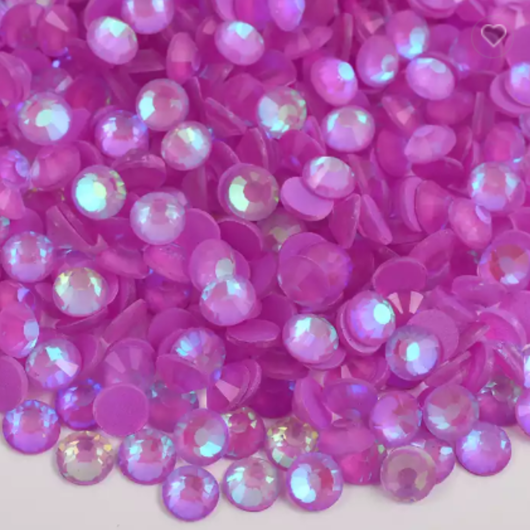 113 Luminous Amethyst Premium Glass Crystal Flatback Rhinestones