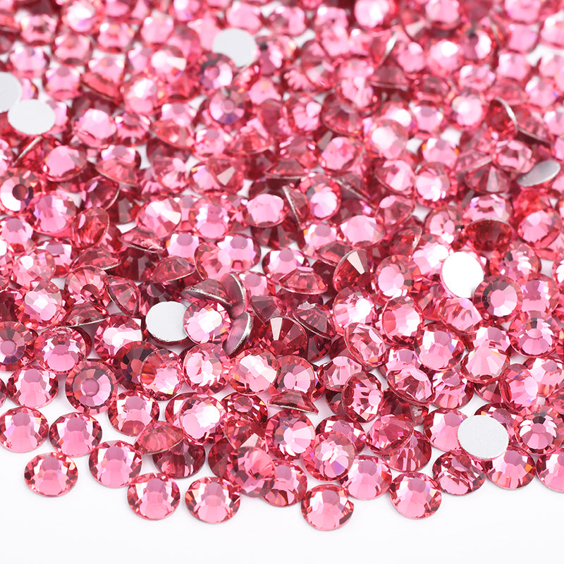 033 Rose - Premium Glass Crystal Flatback Rhinestones