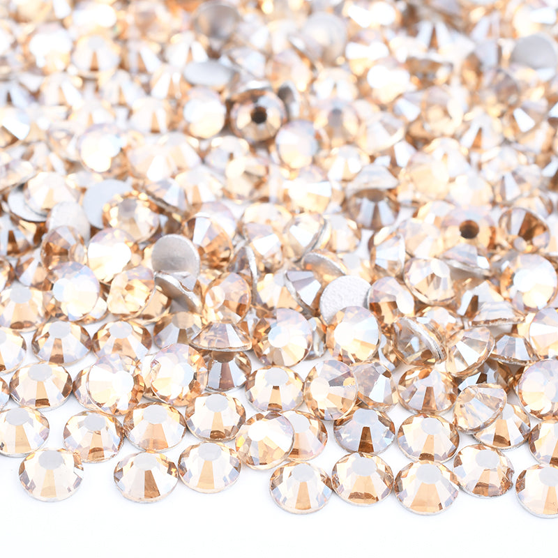 037 Gold Shadow - Premium Glass Crystal Flatback Rhinestones