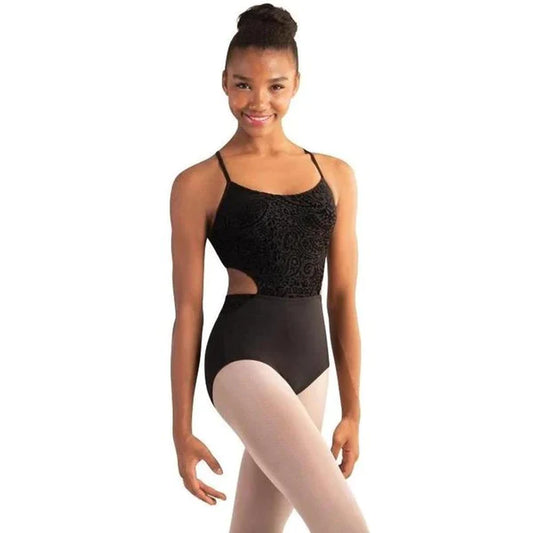 Flocked Velvet Leotard