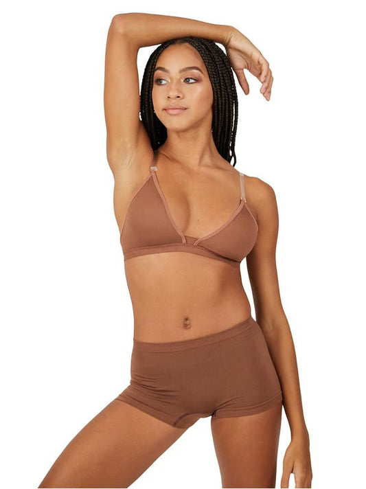 Deep Plunge Clear Back Bra