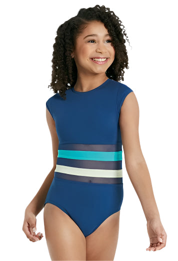 Buy online high quality Balera Two Tone Banded Mesh Leotard - The Movement Boutique - Kelowna