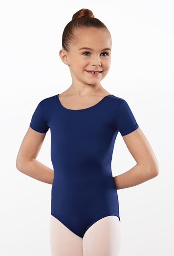 Weissman Short Sleeve High Back Leotard