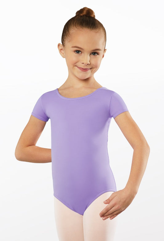 Weissman Short Sleeve High Back Leotard