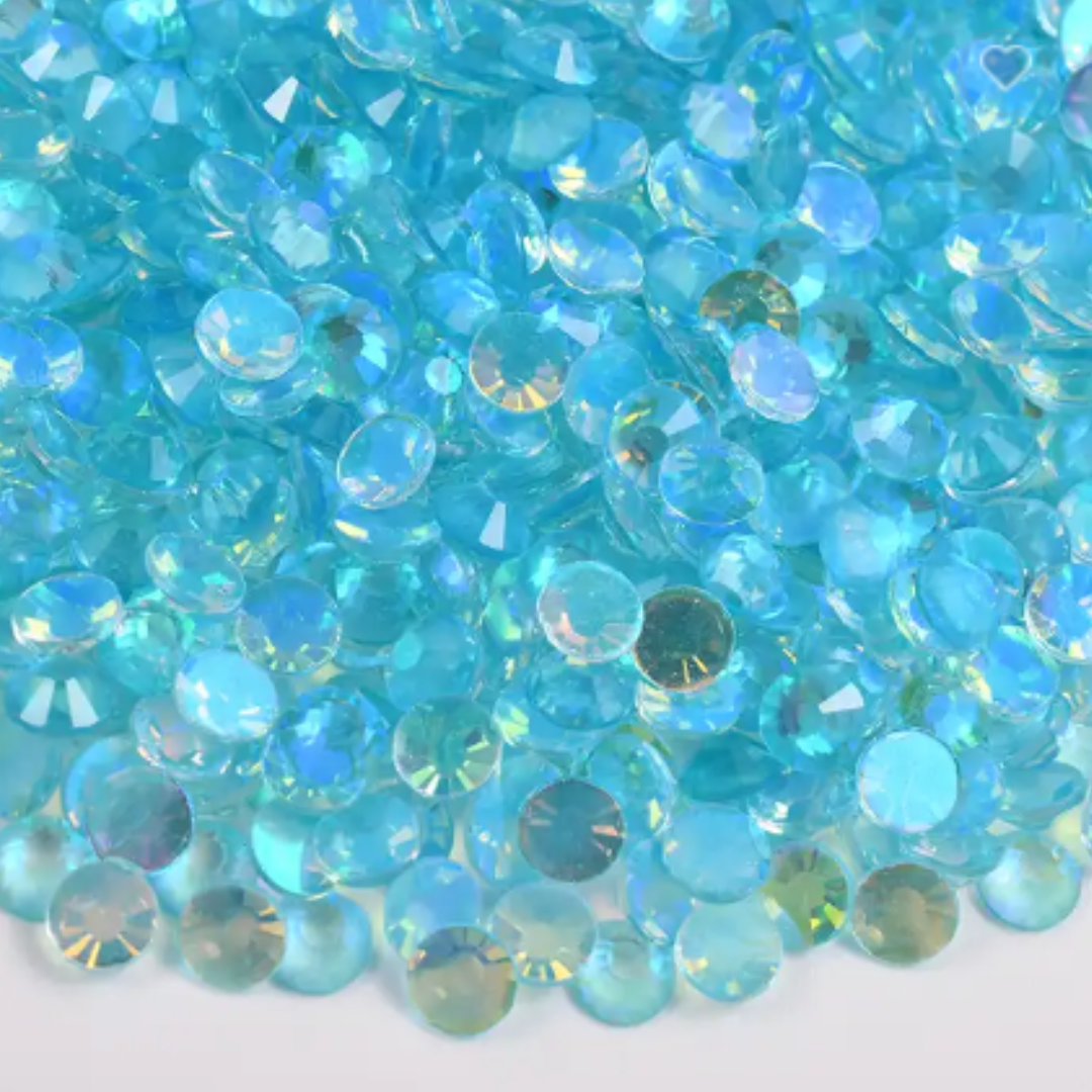 121 Polar Light Aquamarine - Premium Glass Crystal Flatback Rhinestones