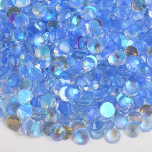 122 Polar Light Lt. Sapphire - Premium Glass Crystal Flatback Rhinestones