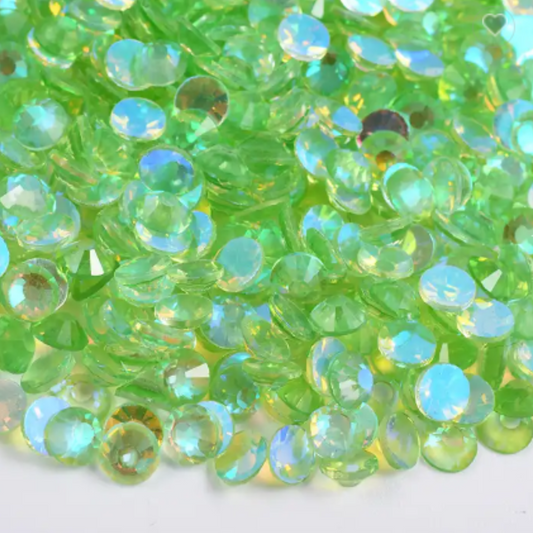 124 Polar Light Green - Premium Glass Crystal Flatback Rhinestones