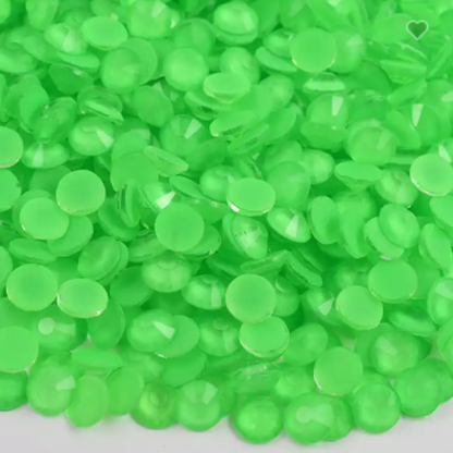 135 Neon Pure Green - Premium Rhinestones