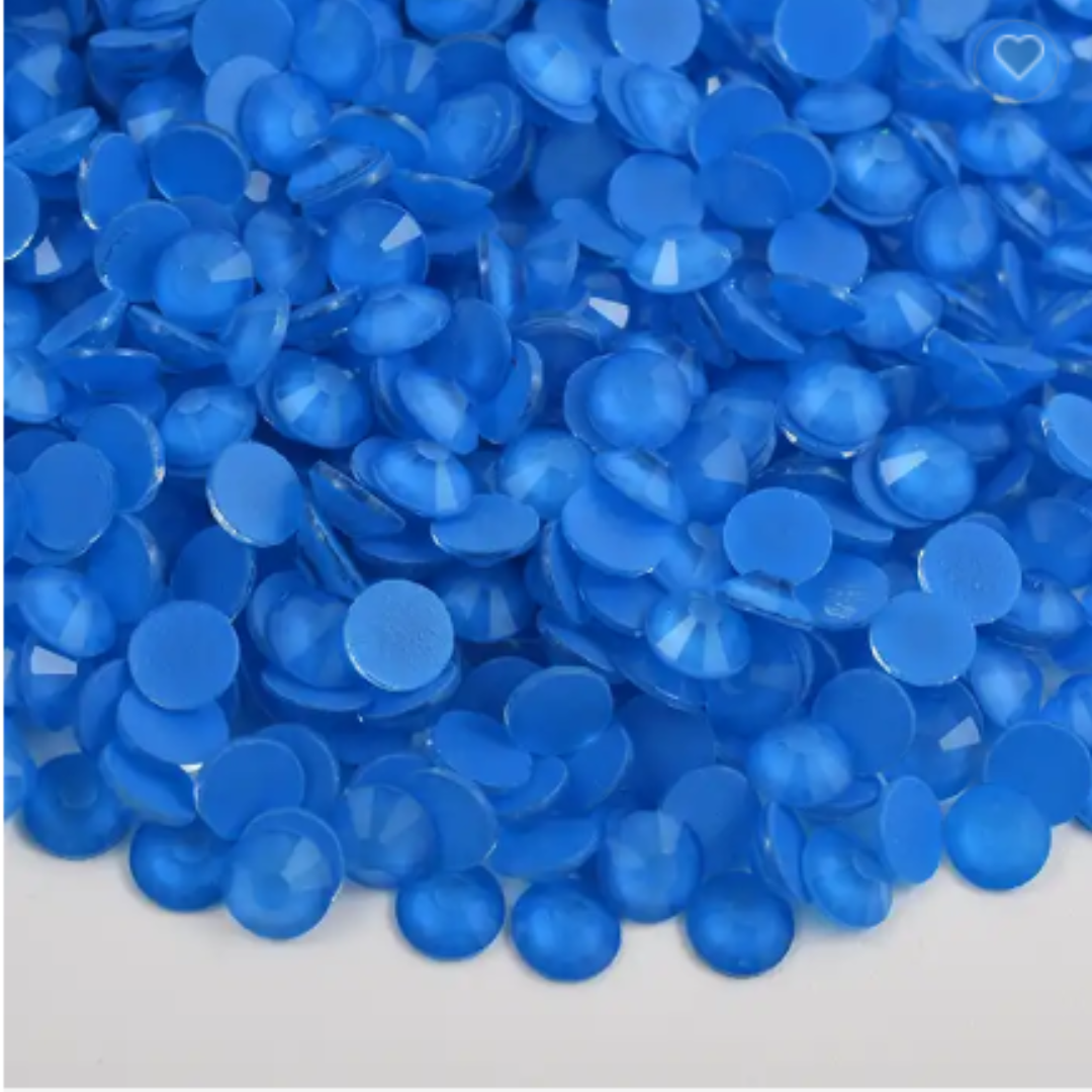 136 Neon Pure Blue - Premium Glass Crystal Flatback Rhinestones