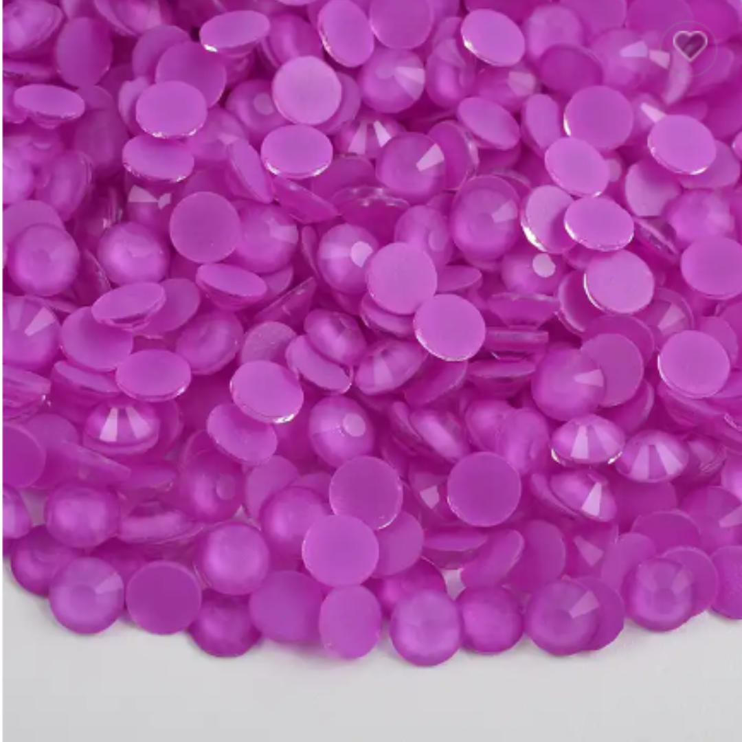 137 Neon Pure Purple - Premium Glass Crystal Flatback Rhinestones