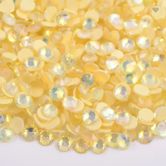 146 Luminous Yellow Opal - Premium Glass Crystal Flatback Rhinestones