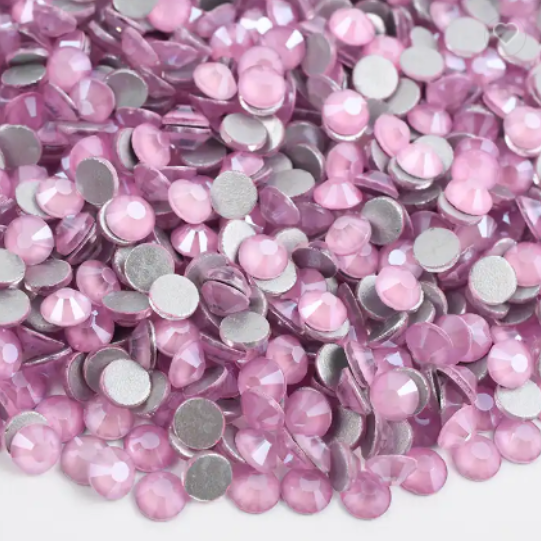 148 Mocca Lt. Pink - Premium Glass Crystal Flatback Rhinestones