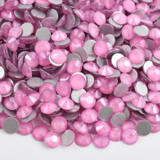 155 Mocca Dark Pink - Premium Glass Crystal Flatback Rhinestones