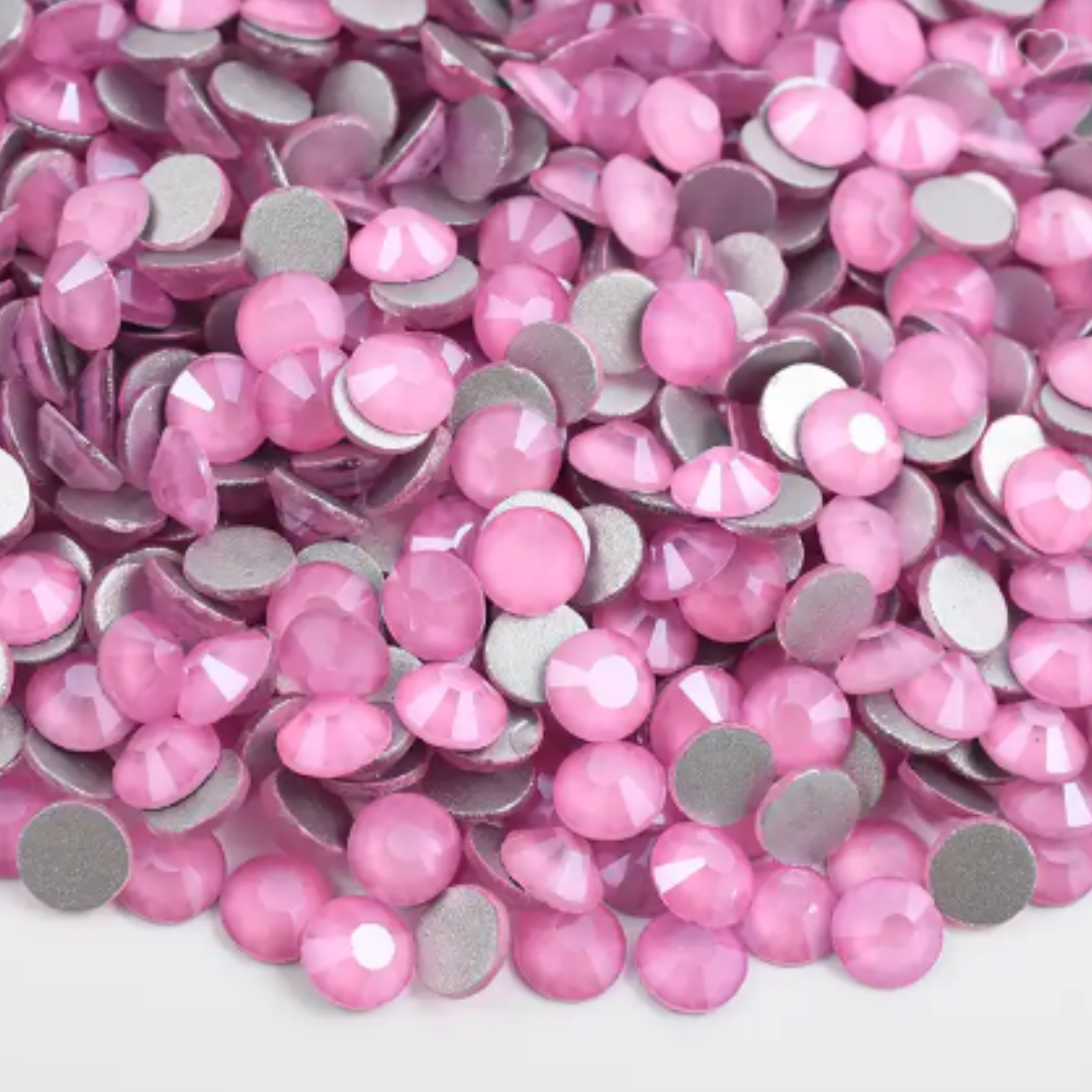 155 Mocca Dark Pink - Premium Glass Crystal Flatback Rhinestones