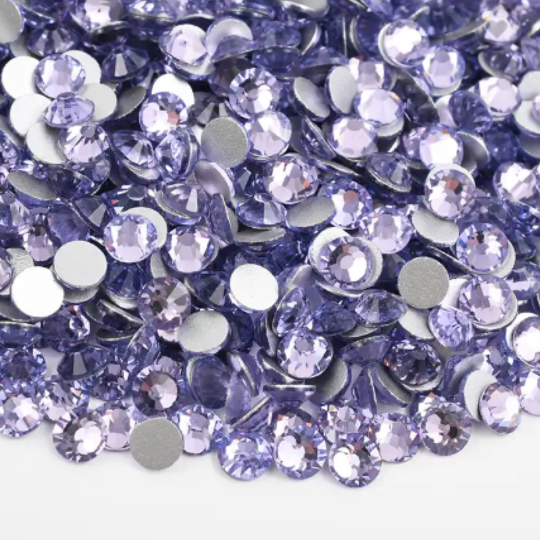 158 Violet - Premium Glass Crystal Flatback Rhinestones
