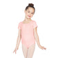 Seamless Short Sleeve Scoop Neck Leotard