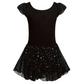 Sequin Cap Sleeve Skirted Leotard