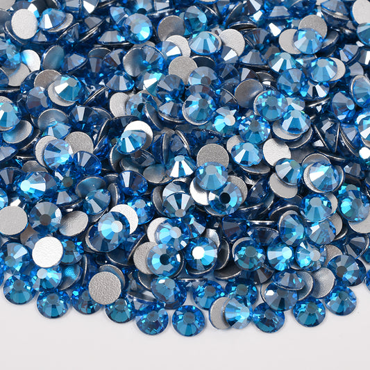 280 Capri Blue Satin - Premium Rhinestones