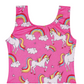 Girls Rainbow Printed Skirted Leotard