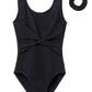 Mesh Twist Front Leotard