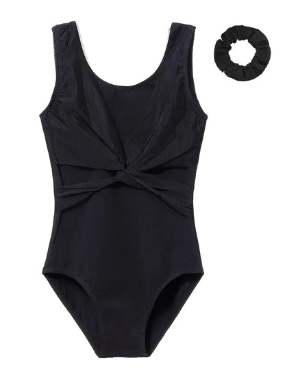Mesh Twist Front Leotard