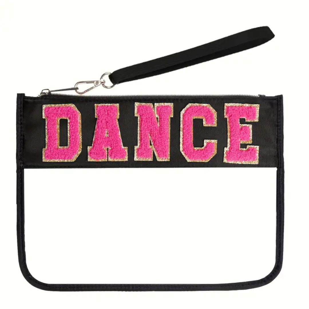 "DANCE" Clear Zipper Bag