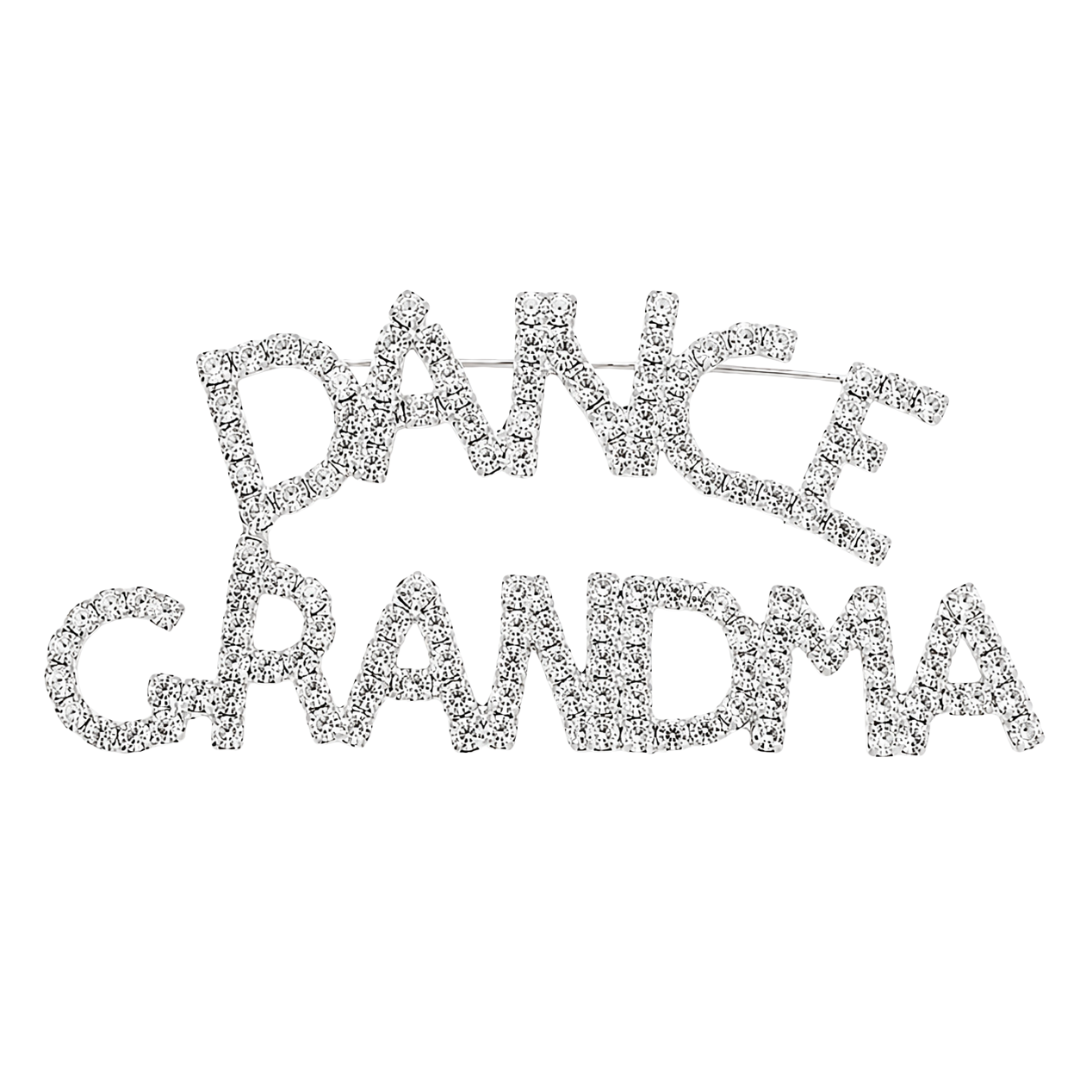 "Dance Grandma" Rhinestone Pin