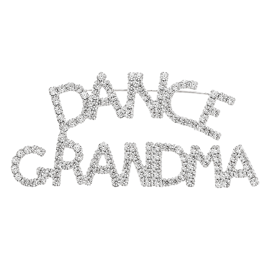 "Dance Grandma" Rhinestone Pin