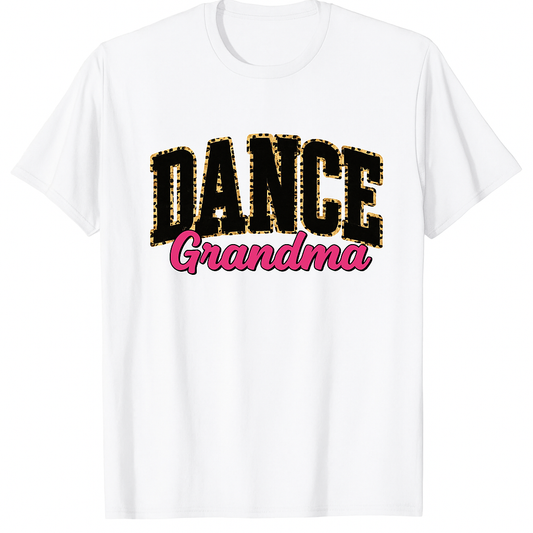 "Dance Grandma" Leopard Print Tee