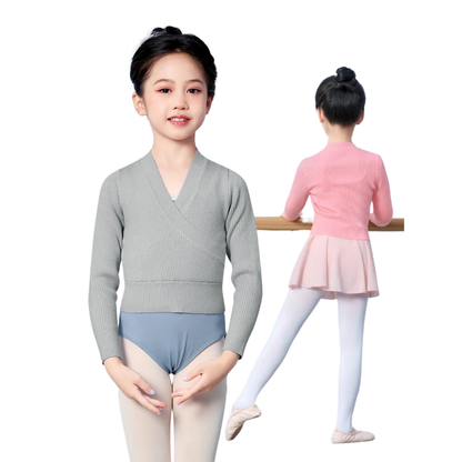 Girls' Pullover Wrap Sweater