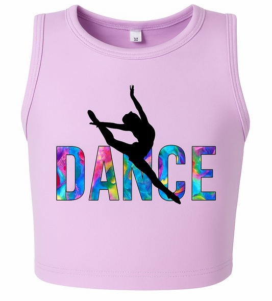 "Watercolour Dance" Cropped Tank