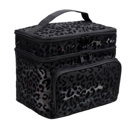 Leopard Print Makeup Bag