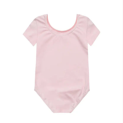 Pink leotard on a white background