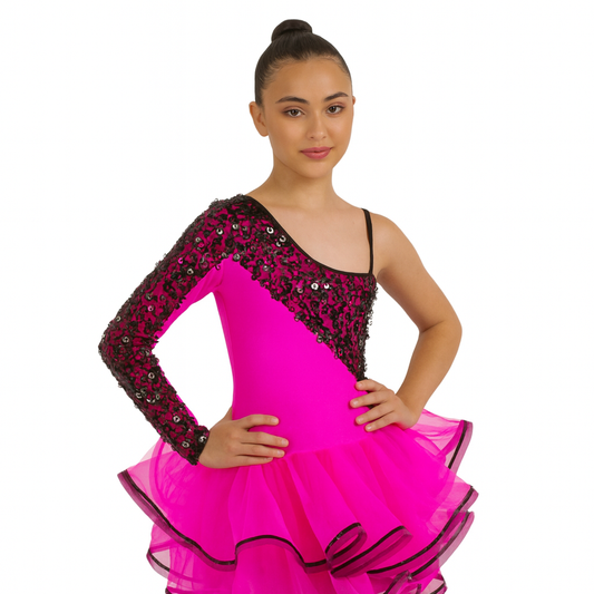 REVOLUTION Pink & Black Sequin Dress (LC)