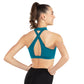 Mock Neck Zip-Front Bra