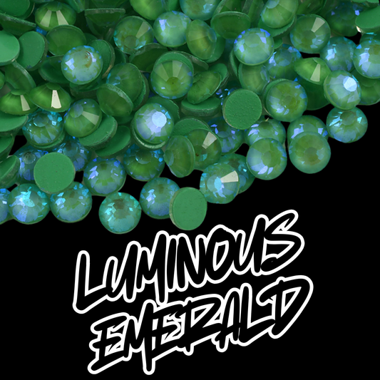 112 Luminous Emerald - Premium Rhinestones