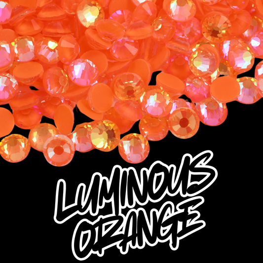 114 Luminous Orange - Premium Rhinestones