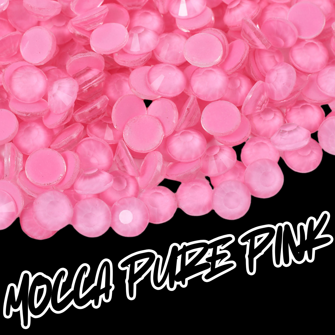 163 Mocca Pure Pink - Premium Rhinestones