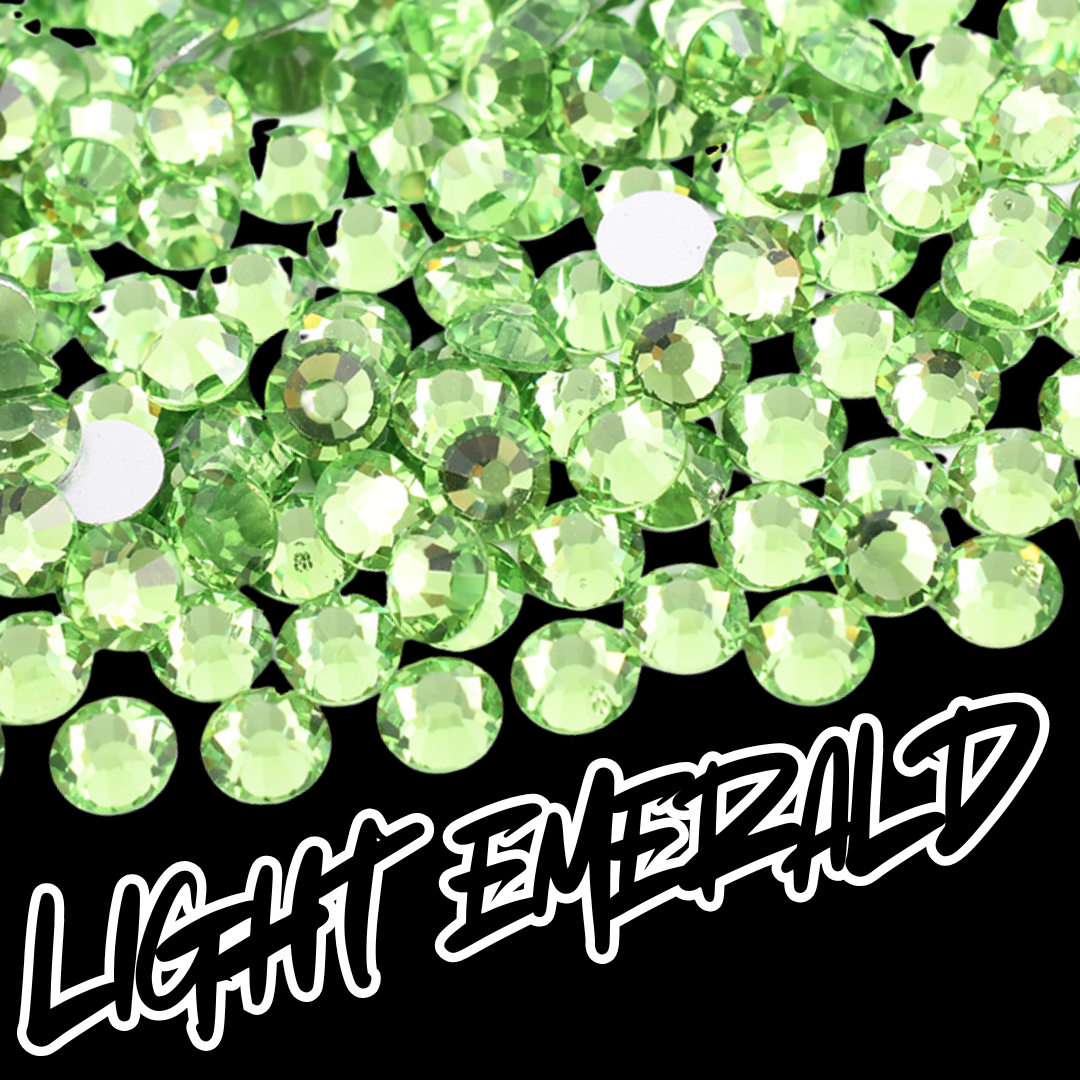 023 Lt. Emerald - Premium Rhinestones