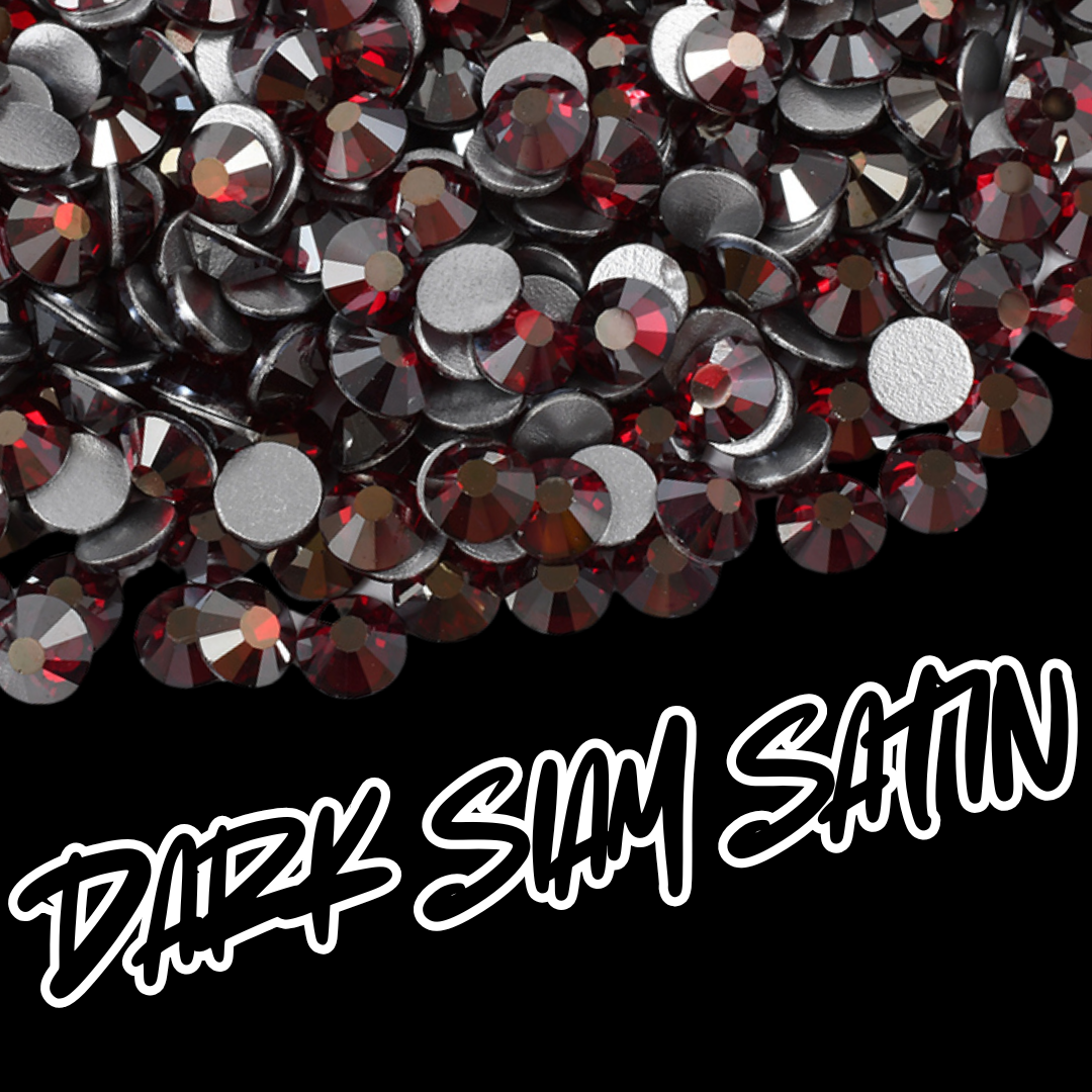 288 Dark Siam Satin - Premium Rhinestones