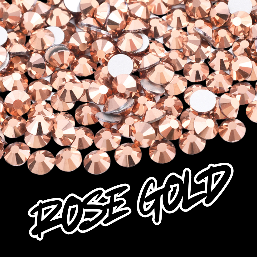 047 Rose Gold - Premium Rhinestones